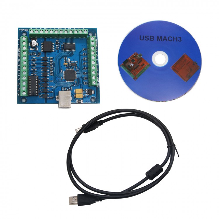 Mach3 Usb Cnc Controller 4 Axis 100Khz - بطاقة تحكم CNC عبر USB بأربعة