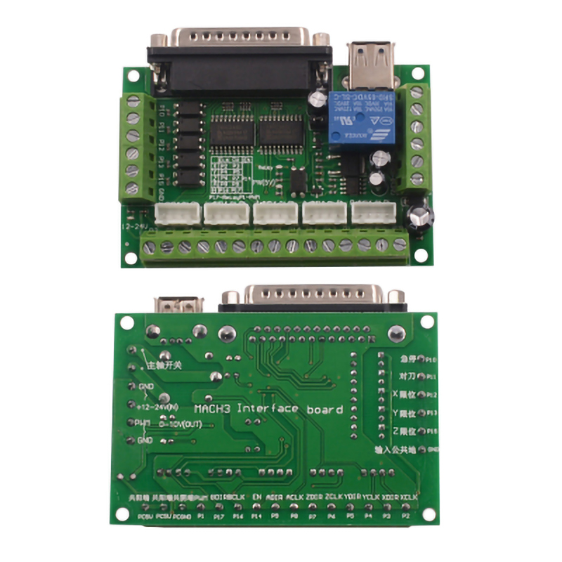 مجموعة واحدة من محول واجهة CNC - مراجعة 5 Axis Cnc Breakout Board Interface Mach3 وسعره