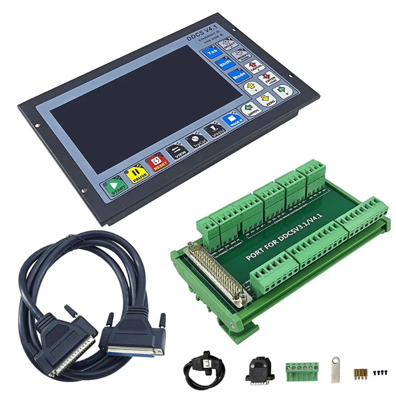 وحدة تحكم الحركة المستقلة DDCS - مراجعة Ddcs V4.1 4 Axis Cnc Offline Controller وسعره