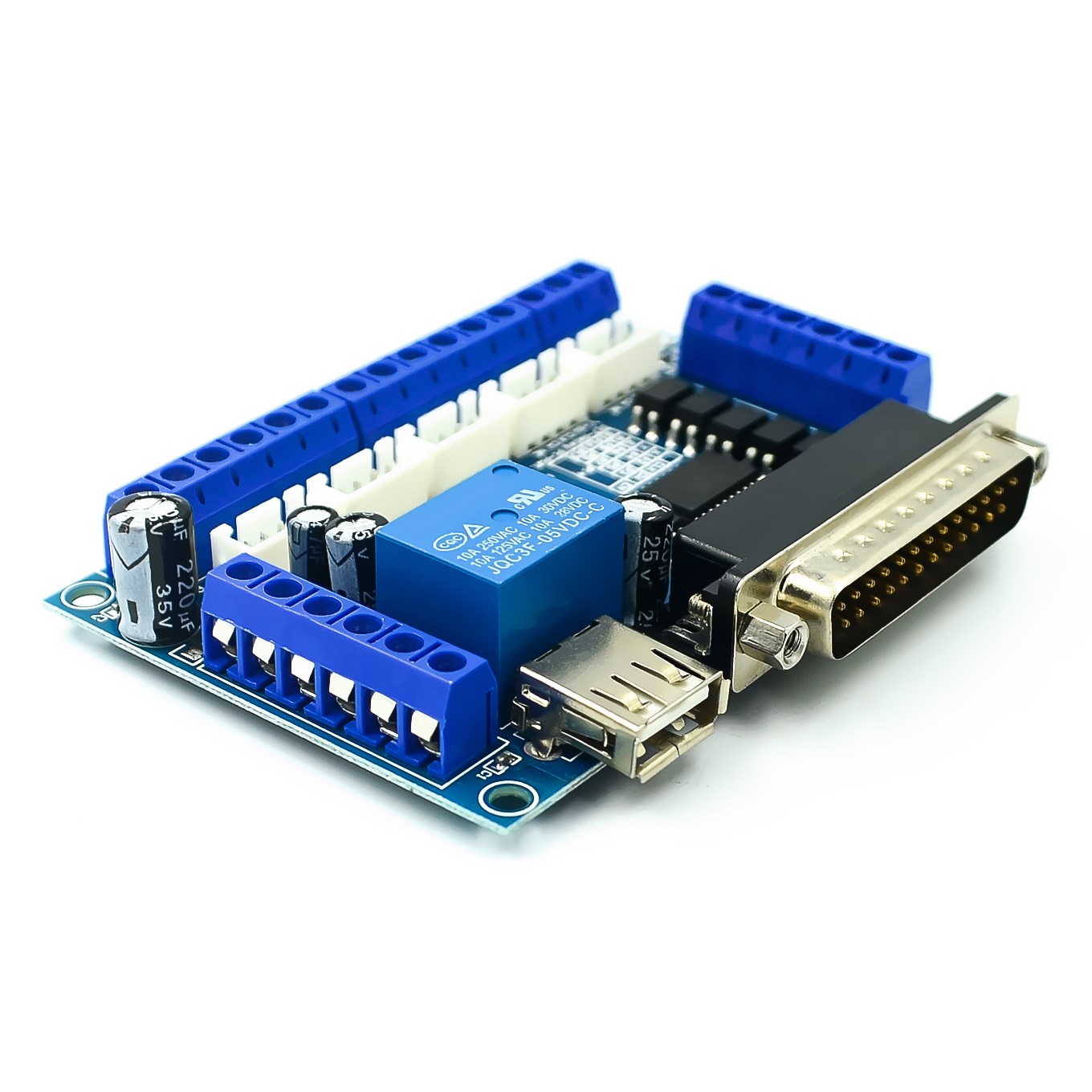 ترقية 5 محور CNC LCD مهايئ لشا - مراجعة 5 Axis Cnc Breakout Board Interface Mach3 وسعره